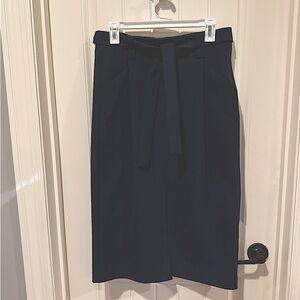 Zara navy Trafaluc pencil skirt with slit